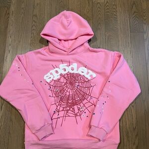 Pink Sp5der og web hoodie size medium